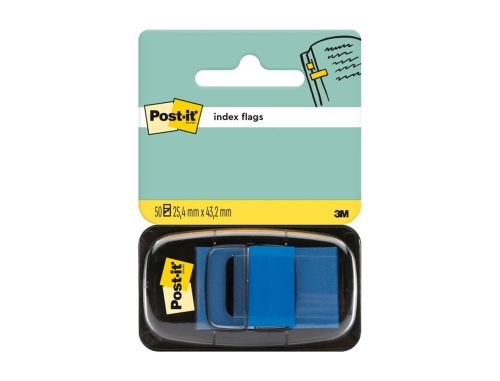 Bandas separadoras post-it index 3m, 25,4x43,1 mm azul dispensador de 50 unidades , Post-it , 14534 , 0021200706899
